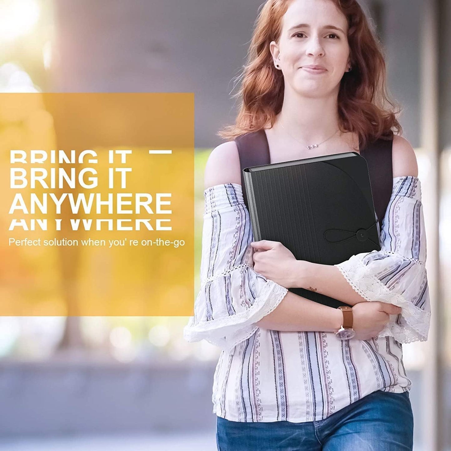 Accordion File Organizer Expanding File Folders,25 Pockets Document Organizer,Plastic Accordian File Folder,Expandable Bill Paper Documents Receipt Filing Box,A4 / Letter Size,2 Colored Tabs