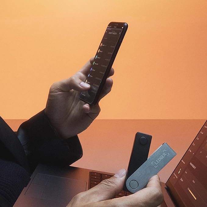 Ledger Nano X - Secure and Manage Your Crypto & NFTs on-The-go with Our Bluetooth-Enabled Hardware Wallet (Sapphire Blue)