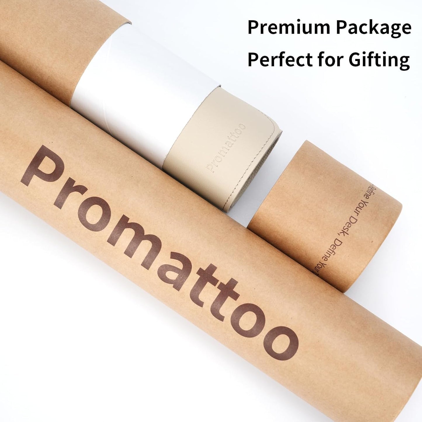 Oversized Non-Slip Desk Pad Protector – Grips Desk Firmly, Anti-Slip Like You've Never Seen! Vegan Leather Waterproof Laptop Mat for Keyboard & Mouse – Large Office Pad– Warm Beige