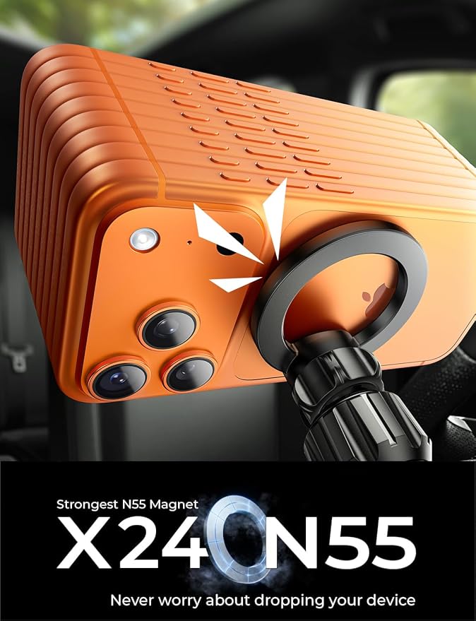 LISEN for MagSafe Car Mount, Magnetic Phone Holder, 360 Hands Free Vent iPhone Magnetic Car Mount, Magnet Phone Holder with Dashboard Pads & Mats for iPhone 17 16 15 14 13 12 Pro Max Plus Mini,Purple