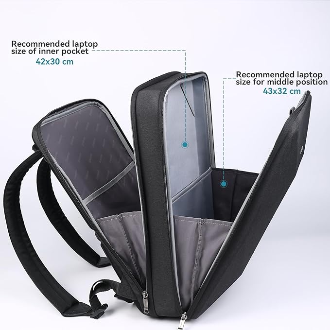 Smatree 17-18inch Hard Travel Men Tech Backpack for Alienware 18 Area-51/x17 R2, ASUS Vivobook 17/TUF Gaming A17/F17, MSI Stealth 18 AI/Titan 18/CreatorPro X18, Lenovo V17 Gen 2/HP Laptop 17 Backpack