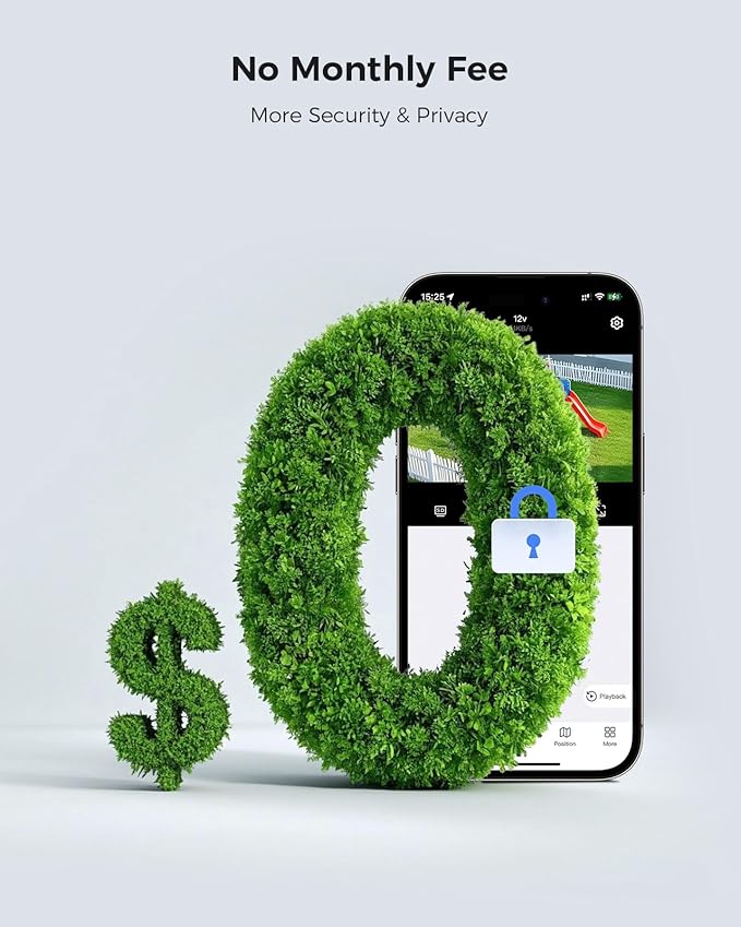 Hiseeu Security Cameras Wireless Outdoor, WiFi Pro 5G/2.4G Cameras for Home Security, Solar Powered, Motion Detection, 2-Way Talk, Color Night Vision, Compatible with Alexa, 64G SD Card Storage