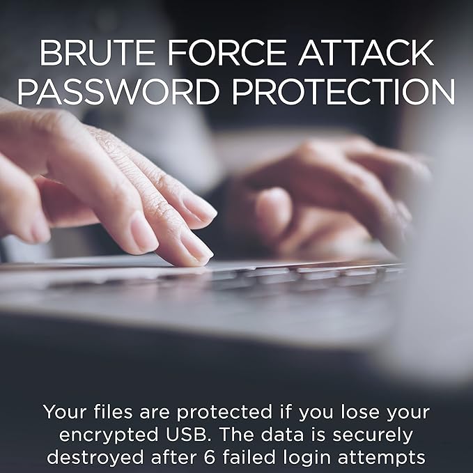 Integral 32GB Courier-197 256-Bit Hardware Encrypted 3.0 USB Secure Flash Memory Drive - Certified to FIPS 197, Brute-Force Password Attack Protection & Super USB3.0 Transfer Speeds