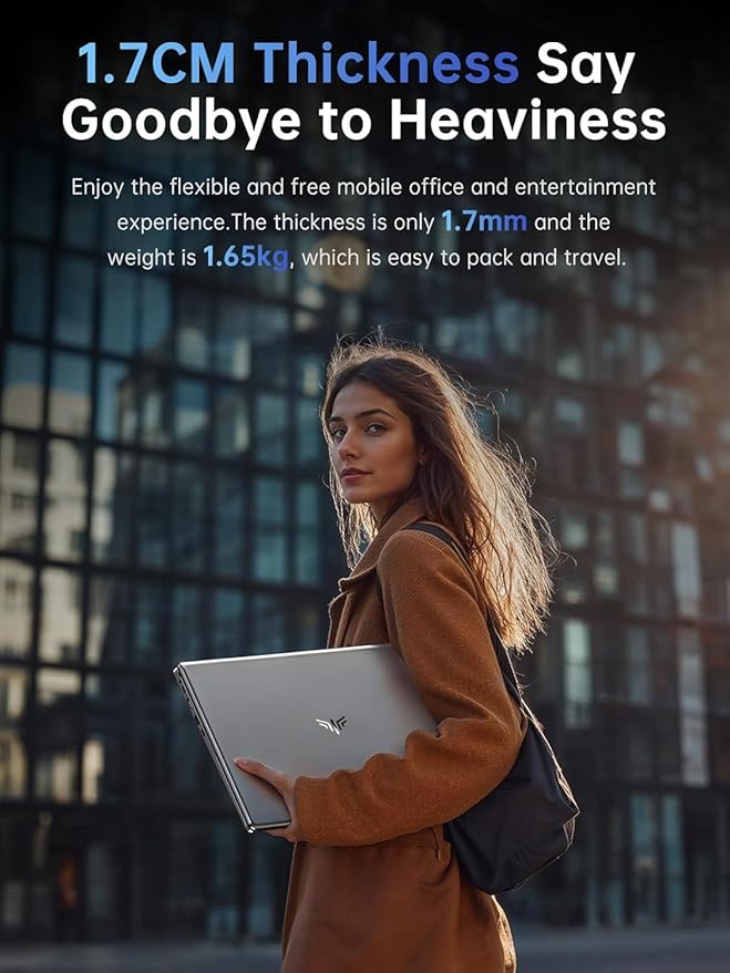 ACEMAGIC 2025 TX15 Laptop, Laptop Computer, Intel N150 Processor(Up to 3.6GHz), 16GB RAM 512GB NVMe SSD, 15.6" FHD Display, Windows 11 Pro Home/Business/Student Laptop, Metal Shell, HDMI, USB3.2