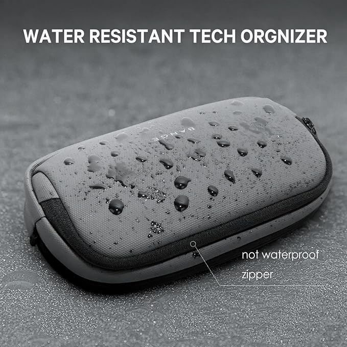 BANGE Cable Organizer Pouch，Water Resistant Tech Accessories Bag Carry Storage，Electronic Accessory Case for Charger, Cables, Power Bank, Hard Drive, Cords