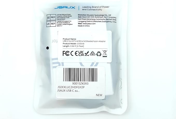 JSAUX USB C to HDMI Adapter 2Pack, 4K USB Type C to HDMI Female Adapter [for Thunderbolt 3] Compatible with iPhone 16 Pro Max/15, MacBook Pro/Air, Surface, Galaxy S21 S20 Ultra, Dell XPS -Grey