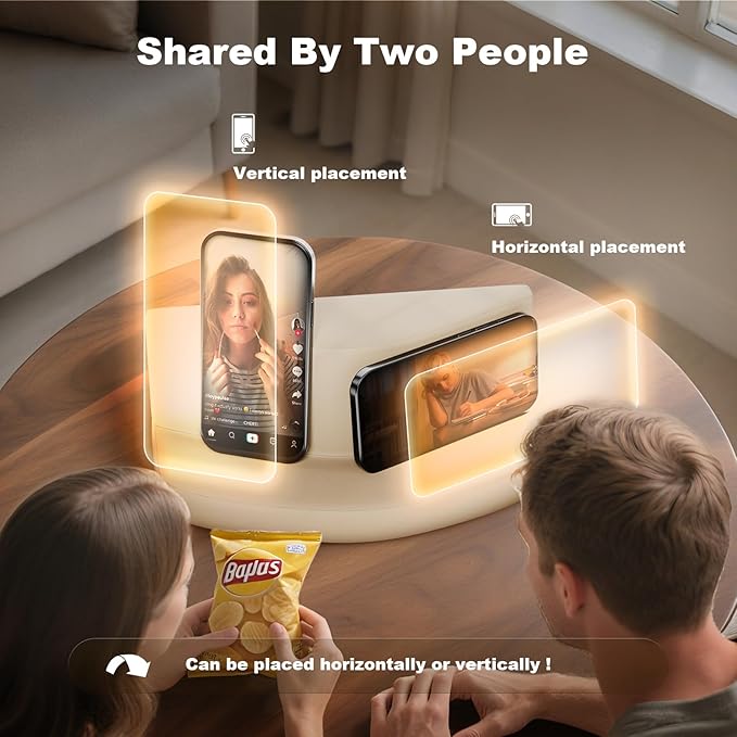 Pillow Phone Holder, Reduce Wrist Pressure, Pillow Stand Compatible with 12.2” Kindle, Phone, iPad, can Hold 2 Phones, Multi-Angle Tablet Pillow Stand with Removable case, Washable