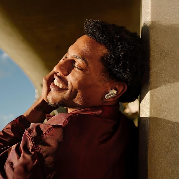 Bose New QuietComfort Ultra Bluetooth Earbuds (2nd Gen), Wireless Noise Cancelling Earbuds, Up to 6 Hours Battery, IPX4 Rating, Immersive Audio, Deep Bass, White Smoke