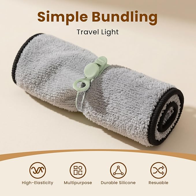 30 Pcs Silicone Data Cable Organizer, Reusable Cable Ties Wire Organizers for Office, Multipurpose Elastic Cord Wraps Cable Management for Charging Cord,Appliances,Home,Office,Kitchen,School,Travel