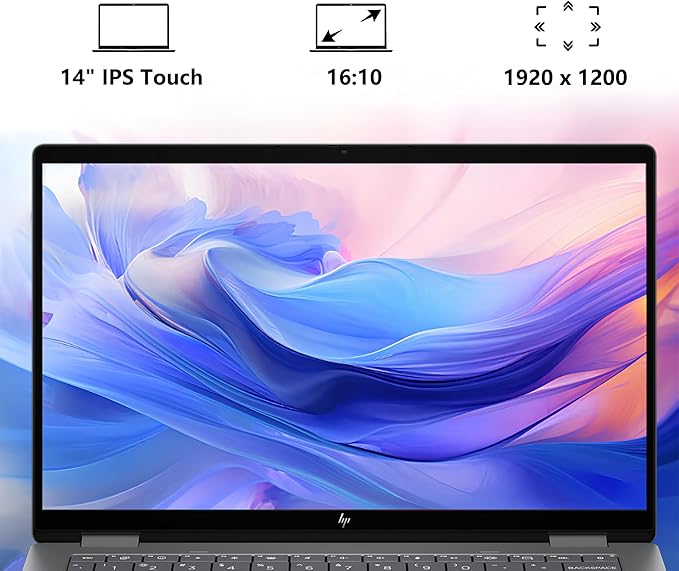 HP OmniBook X Flip 2-in-1 Copilot+ AI PC Laptop | 14" WUXGA Touch 400nits | AMD 6-core Ryzen AI 5 340 Up to 50 TOPS | 16GB DDR5 512GB SSD | Backlit Wi-Fi6E 5MP IR Camera Poly Win11Pro w/DLCA Accessory