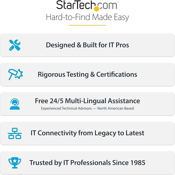 StarTech.com USB-C Docking Station for Windows and ChromeOS, Dual Monitor 4K 60Hz USB-C/HDMI or 1080p VGA, HDR10, USB 10Gbps Hub, 100W Laptop Charging, GbE - TAA