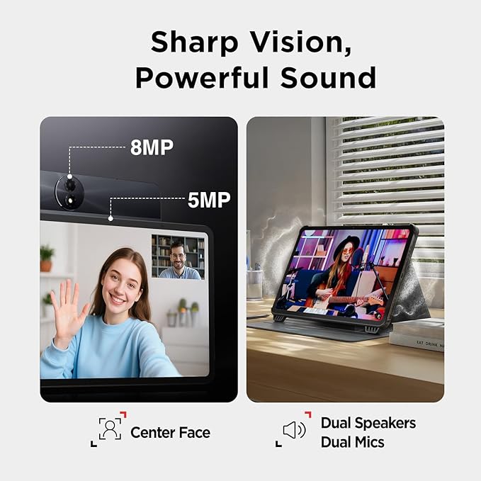 TCL NXTPAPER 11 Gen 2 Android Tablet, 11" Drawing Pad & Digital Notebook, Stylus & Flip Case Included, NXTPAPER 4.0 Display, Android 15, AI Tools, 6+6GB RAM, 64GB Storage, 8000mAh Battery, Gray