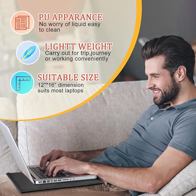 Laptop Pad Protection, Computer Pad Shielding Harmful, Laptop Pad 12”*16”, Heat Block Fits Laptops, Notebooks, Tablets