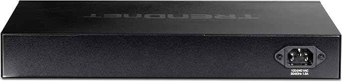 TRENDnet 12-Port 10G Web Smart Switch, TEG-7124WS, 8 x 10G RJ-45 Ports, 4 x SFP+ Slots, Ethernet Splitter, NDAA & TAA Compliant, Rack Mountable Housing, Lifetime Protection, Black