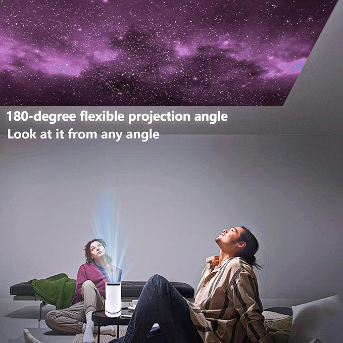 Mini Projector with WiFi and USB Power, Portable Home Theater Movie Projector, 1080P Supported Native 480P, Small Outdoor Projector for Kids and Camping, Compatible with HDMI/USB/AV Devices 30-140"