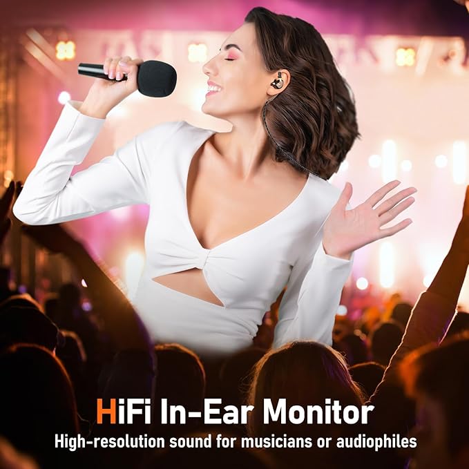 Vibes 202M Wired Earbuds - HiFi in Ear Monitor Headphones - Noise-Isolating Ear Buds w/ Mic - Clear Sound, Deep Bass & Comfort-Fit Gaming Earphones - MMCX to 3.5mm & Silver Plated Cord, Carrying Case