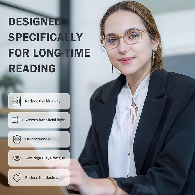 AQWANO Unbreakable Reading Glasses for Women 3 Pack - TR90 Flexible Lightweight Computer Readers (2.0) Blue Light Blocking, Comfortable Clear Frame, Cute & Stylish Designer Eyeglasses