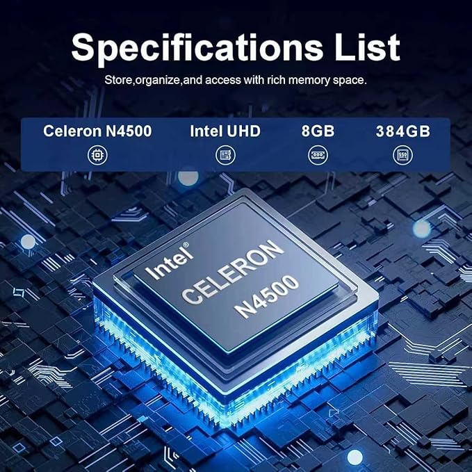 Lenovo Laptop for Business and Student | Intel Core |15.6 Anti-Glare Screen | 1 Year Office 365 | 8GB RAM | 256GB SSD + 128GB eMMC | 1TB Cloud Storage | 11HR Battery | Windows 11 | WOWPC USB