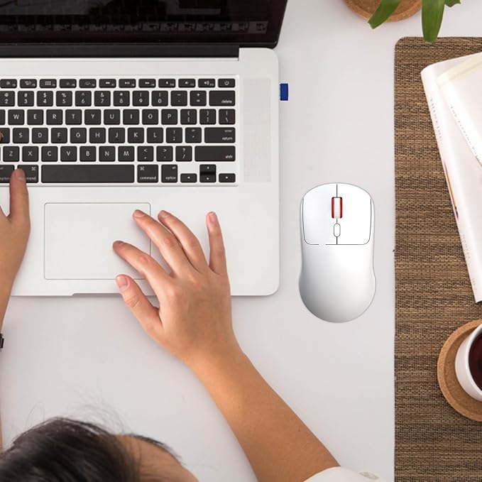 Wireless Mouse – Quiet Click 2.4G | USB Receiver Mouse for Laptop, Notebook, PC | Adjustable DPI, Ergonomic Design, Silent, Ideal Office, Home, and Travel Use | AA Battery