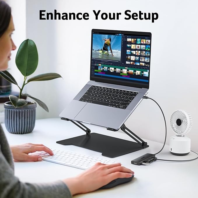 Acer USB C Hub 4 Ports, Multiple USB 3.0 Hub, USBC Splitter for Laptop with TypeC Power Port, Extender for Type C Port Laptop, PC, Desktop and More (USB-C, 2ft)