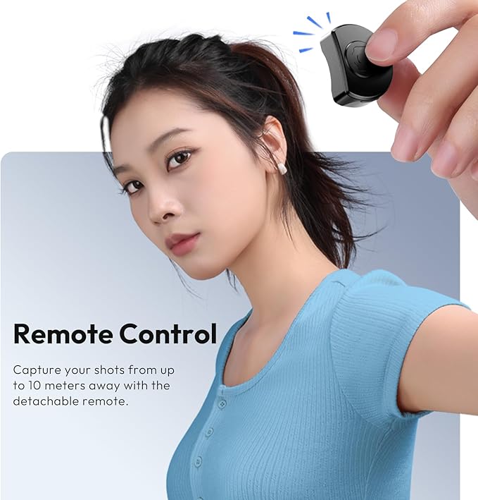 ULANZI JJ03 Magnetic Tripod for Phone with Remote Control, 3-in-1 Selfie Stick Handle Grip 360° Rotation Extendable Stand for iPhone Android Phones, for iPhone 17 16 15 14 13 12 Series