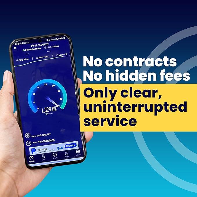 H2O Wireless 90-Day USA Physical Prepaid SIM Card with 60GB High-Speed 4G LTE/5G Data & 5GB Mobile Hotspot, Unlimited Data, Talk & Text to 70+ Countries, Triple-Cut US SIM Card for Cell Phones