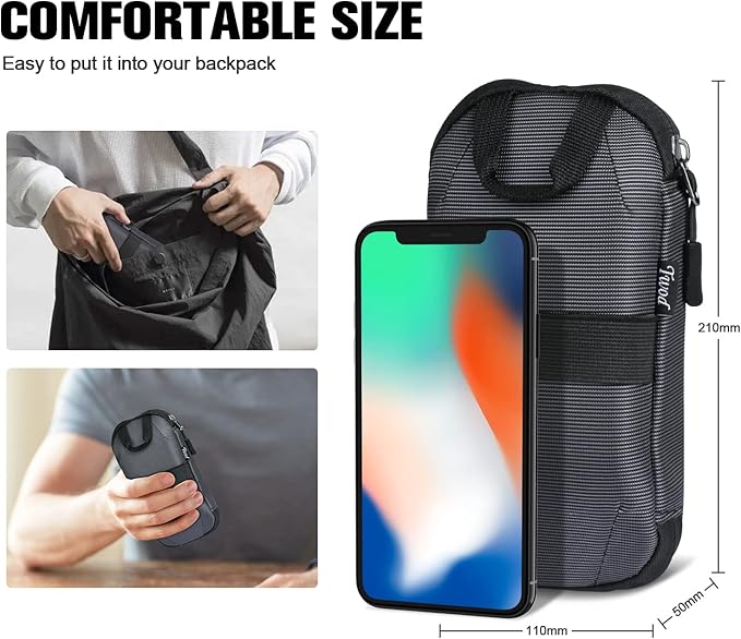 Twod Electronic Organizer Travel Universal Accessories Storage Bag Portable for Hard Drives, Cables, Memory Sticks, Charger, Phone, USB,SD Cards