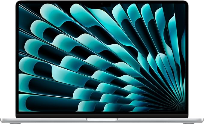 Apple 2025 MacBook Air 15-inch Laptop with M4 chip: Built for Apple Intelligence, 15.3-inch Liquid Retina Display, 24GB Unified Memory, 512GB SSD Storage, 12MP Center Stage Camera, Touch ID; Silver