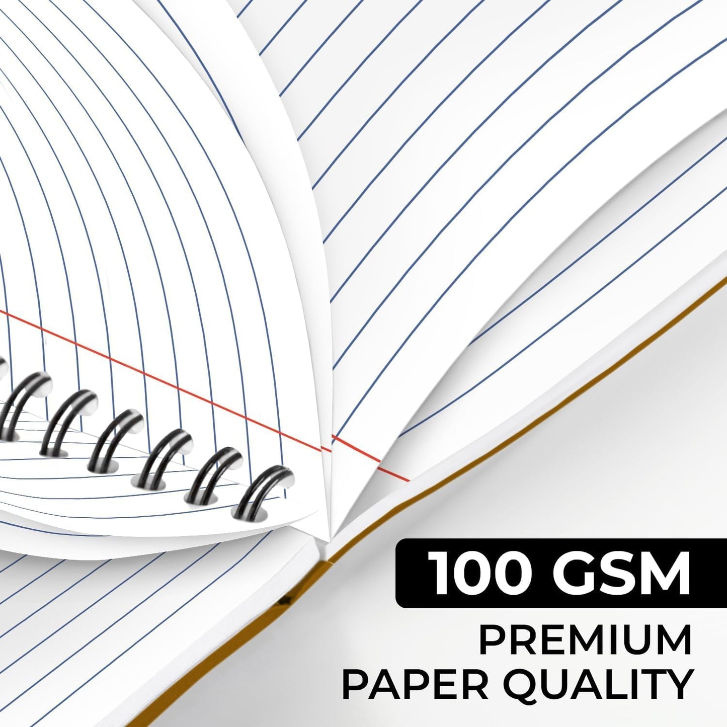 48 Pack Kraft Spiral Notebook, A5 College Ruled, 5.8 x 8.3, 120 Pages (60 Sheets), 100 GSM Thick Paper, Hardcover Planner Notebooks, Travel Writing Journals, Bulk Home Office School Supplies