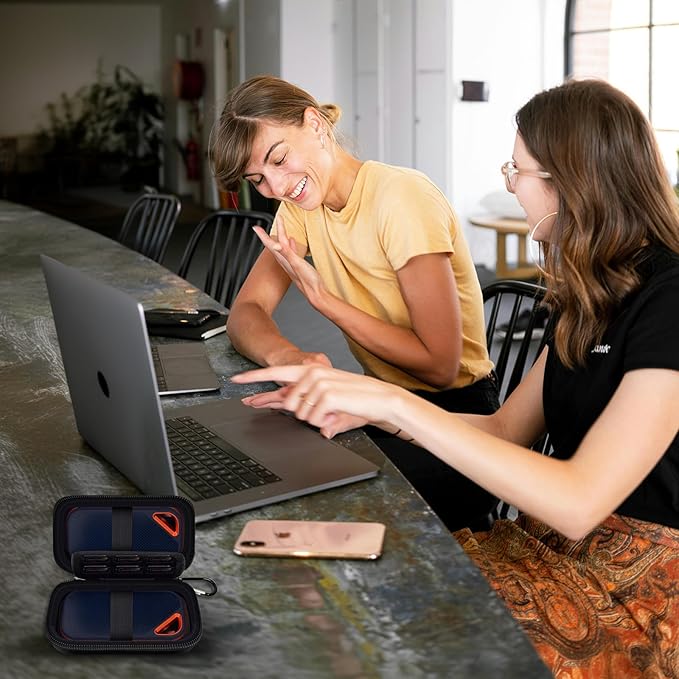 Case Compatible with SanDisk Extreme Pro/for SanDisk Portable SSD 1TB 2TB 4TB 500GB/ for Crucial X10 X9 External Solid State Drive, Travel Storage Bag for Memory Card SD Card - Black (Box Only)