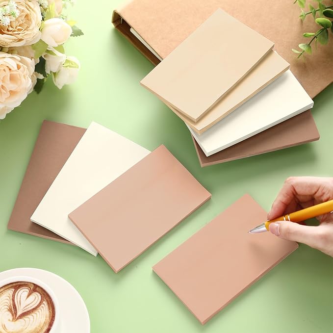 Fainne 8 Pack Sticky Notes Bulk Back to School Supplies Self Stick Note Pads Paper Memo for Office First Day of School Student Teacher Essentials (3 x 5 Inch,Dark Color)