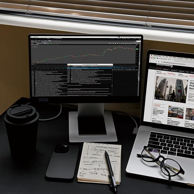 SOTSU FlipAction Go 14" Premium Portable Monitor SFA14PMMG | Robust but Lightweight | Tempered Glass Cover | 1080p | 400 Nits | 100% sRGB | 5W | Super Versatile | USB C or Mini HDMI