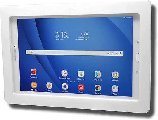 TABcare Security Anti-Theft Acrylic VESA Enclosure for Samsung Galaxy TAB A9+ 11 with Wall Mount Kit (Clear, TAB A9+ 11)