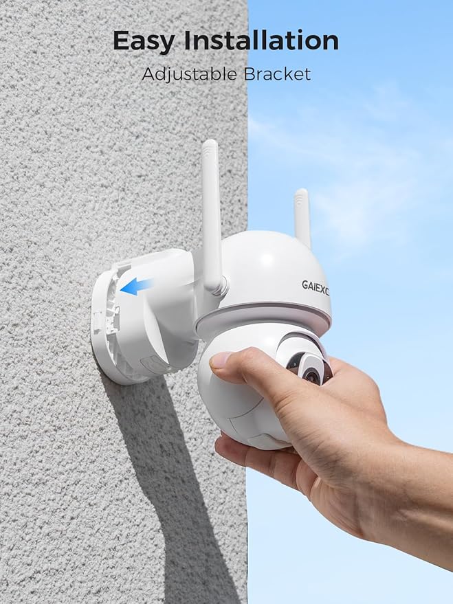 Solar Security Cameras Wireless Outdoor, Home Security Camera System, No Subscription, Solar Powered, 2.4G & 5G WiFi 4 Cam Kit,4MP Color Night Vision, 360° Pan & Tilt, 64G SD Local Recording