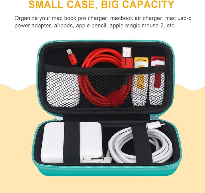 BOVKE Travel Cable Organizer Hard Protective Case