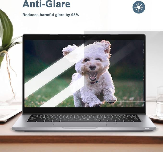 IPROKKO Laptop Privacy Screen 14 Inch, 16:9 Aspect, Compatible with HP, Dell, Acer, Asus, Samsung, Lenovo Yoga & More, Blue Light Block, Anti Glare, 1 Count