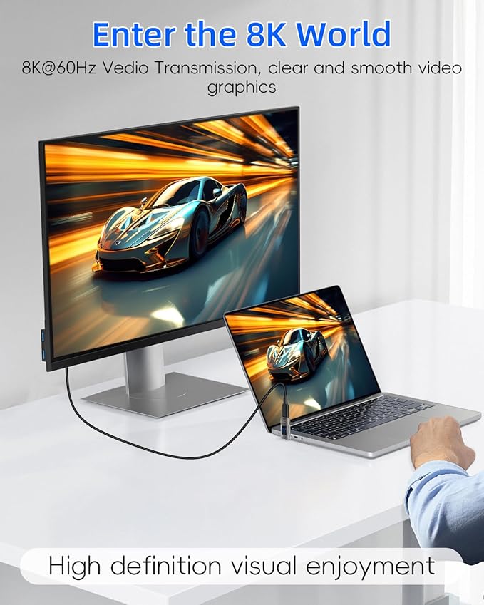 270 Degree USB C Power Meter with Digital Display,PD 140W USB C Adapter,Supports Voltage,Current and Power Detection,USB Type C Male to Female for,Phone,Laptops(2 Pack)