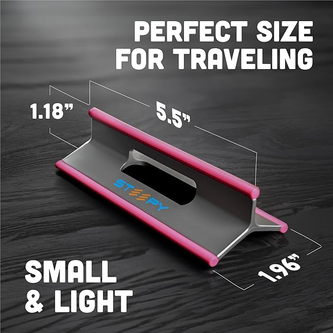 Steepy Adjustable Laptop Stand for Desk - 3 Heights Computer Stand - Laptop Riser for Desk