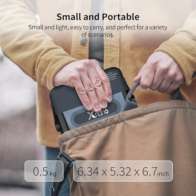 Mini Projector 4K support with WiFi 6 and Bluetooth 5.0, 4w Speaker, Auto Vertical Keystone 45° Rotatable Portable Proyector for Home Bedroom Outdoor