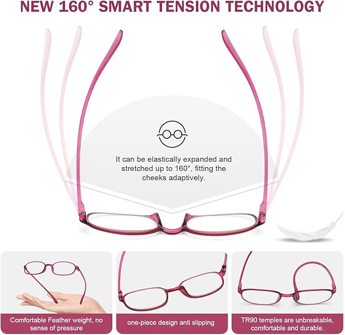 AQWANO 2 Pack Blue Light Blocking Computer Reading Glasses UV Protection Flexible TR90 Frame lightweight Readers Glasses for Women Men +1.75