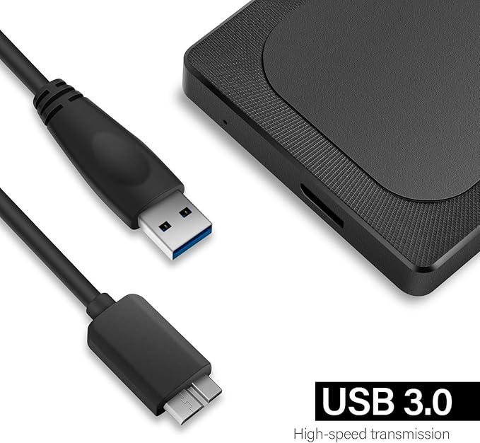 750GB Ultra Slim Portable External Hard Drive HDD-USB 3.0 for PC, Mac, Laptop, PS4, Xbox one,Xbox 360-Super Fast Transmission