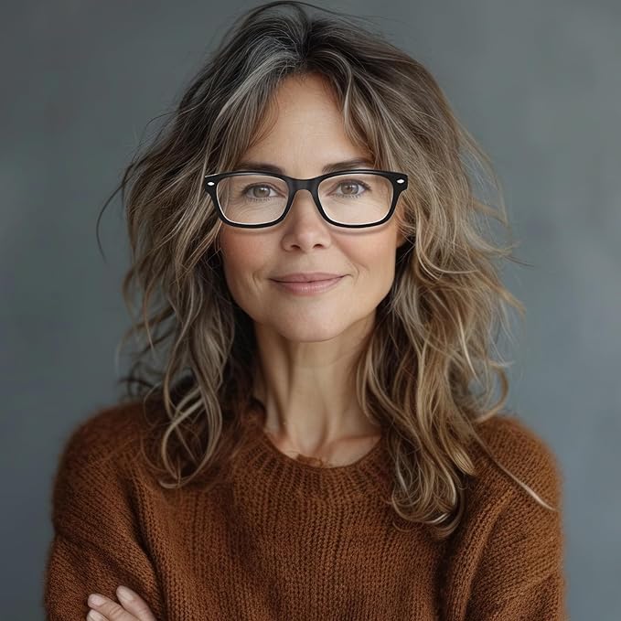 6 Pack Reading Glasses for Women Men Blue Light Blocking Spring Hinge Computer Readers, Anti Eyestrain/Glare