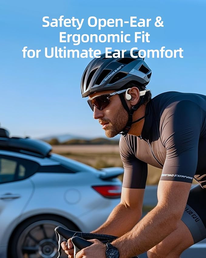 Swimming Headphones,IPX8 Waterproof Bone Conduction Headphones,32GB Memory Open Ear Headphones with Mic,Wireless Bluetooth Earphones Underwater Sport Earbuds for Workout Running Cycling Gift