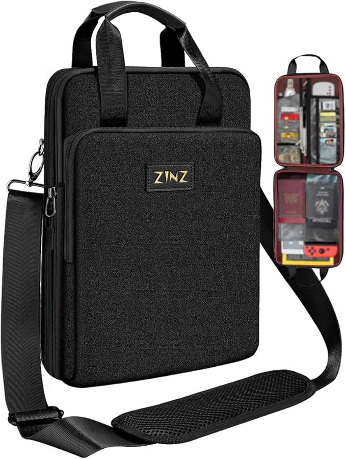 ZINZ Slim & Expandable Case 12.9 13 inch Travel Laptop Shoulder Bag for MacBook Air 13" M3/M2/M1, MacBook Pro 13" M2/M1, iPad Pro 12.9"/13"/11", iPad Air 13",B01K07