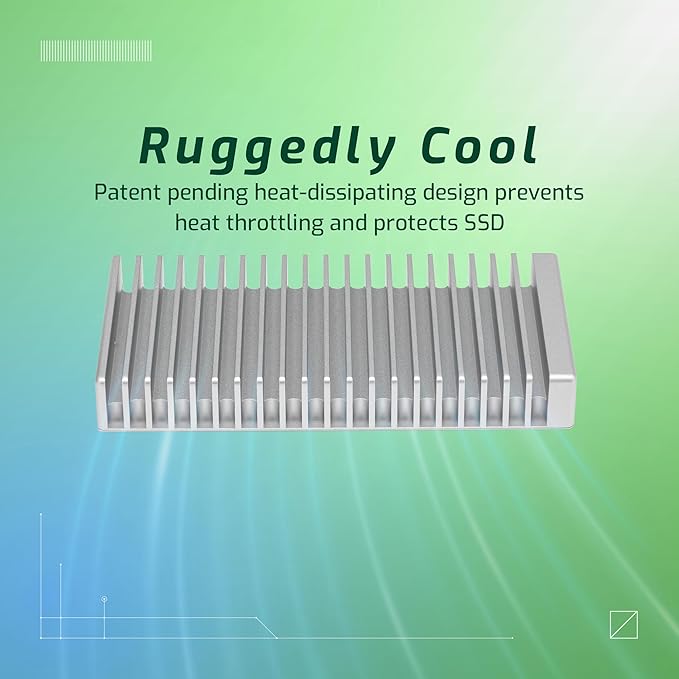 OWC Express 1M2 40Gb/s Portable NVMe SSD USB4 (Thunderbolt Compatible/USB-C) Ultra Fast External SSD Drive with Aluminum Heat Sink Enclosure (Enclosure Only)