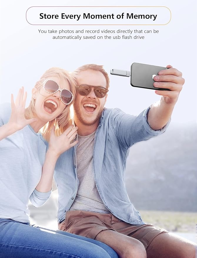 MFi Certified Flash Drive 256GB for iPhone USB Memory Stick Thumb Drives High Speed USB Stick,Photo Stick External Storage for iPhone/iPad/Android/PC