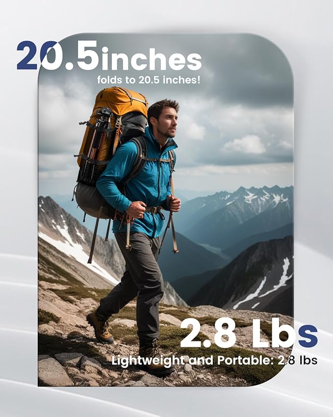 CAMBOFOTO 74"-Camera-Tripod, Professional Aluminum Heavy Duty Tripod Stand for Mirrorless Camera/DSLR/Cell Phone/Camcorder, with Holder and Travel Bag (Orange)