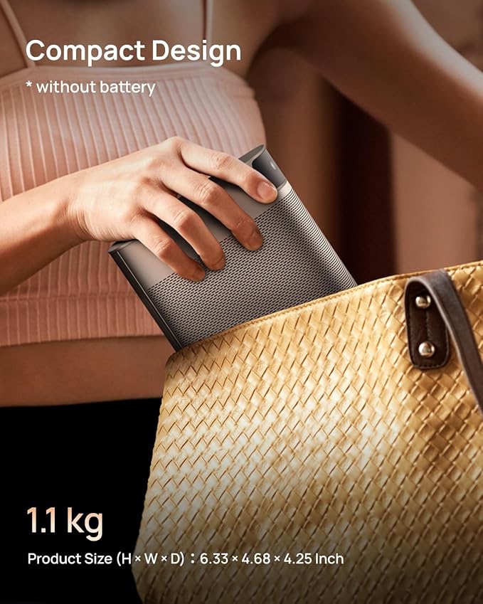 XGIMI MoGo 2 Pro 1080P Portable Projector, Mini Projector with WiFi and Bluetooth, Android TV 11.0, 400 ISO Lumens, 2X8W Speakers, Supports 4K, Auto Focus, Object Avoidance, and Screen Adaption