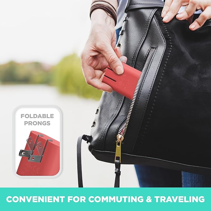 iHome 2-Port USB Wall Charger, AC Pro Multiport Plug Adapter, Phone Charging Block with Dual Ports, Flat Wall Adapter for Home & Travel