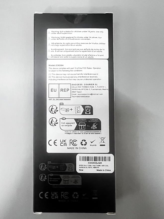 USB C Docking Station Dual Monitor, 8-in-1 USBC Hub with 2 HDMI Ports, USB-C 3.0, 2xUSB-A 3.0, SD/TF, 100W PD, Compatible with HP, Dell